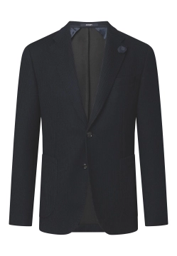 DZIANINOWA JEDNORZĘDOWA MARYNARKA MĘSKA Z DOMIESZKĄ WEŁNY HOVEREST JOOP! 30048824