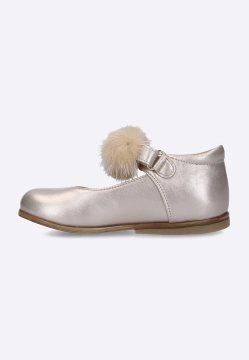 BALERINY DZIEWCZĘCE SKÓRZNE ZAPINANE NA RZEP EMEL ES 2047C