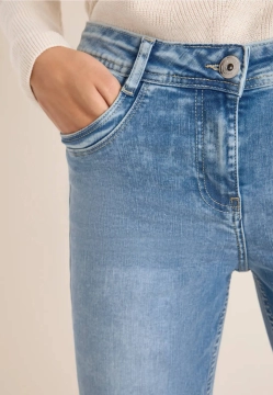 JEANSY DAMSKIE Z EFEKTEM PRZETARCIA CECIL 3 380036BOOTC