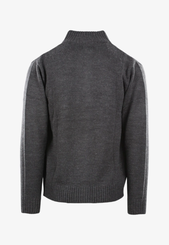 SWETER MĘSKI Z DOMIESZKĄ WEŁNY STORMY LIFE W42910