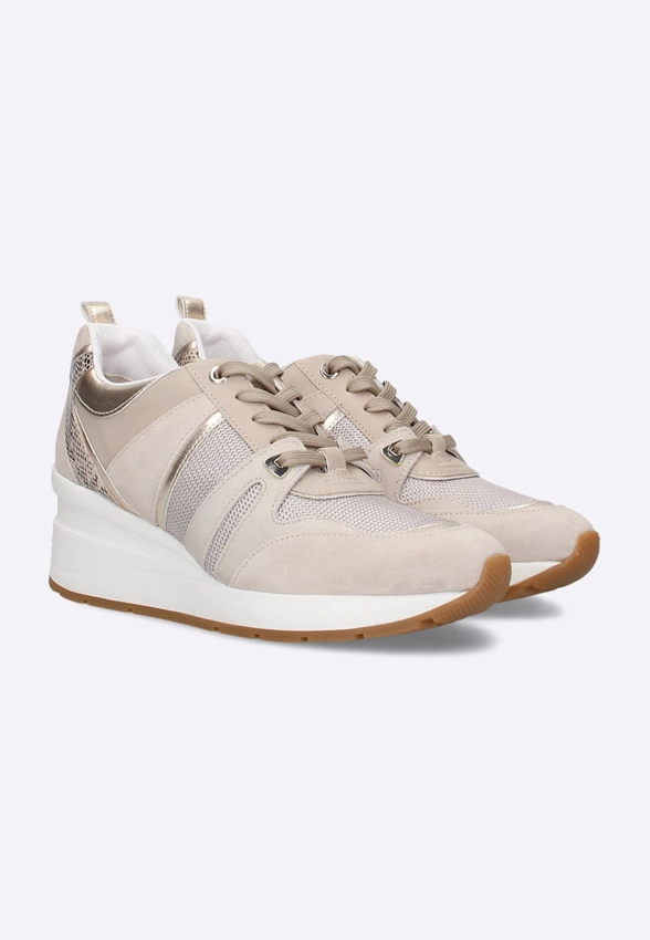 SKÓRZANE SNEAKERSY DAMSKIE GEOX D268LB 022AS