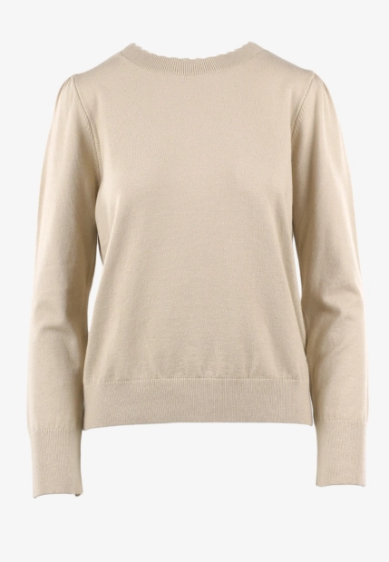 SWETER DAMSKI Z FALBANKOWYM DEKOLTEM ZAPS AVOLA