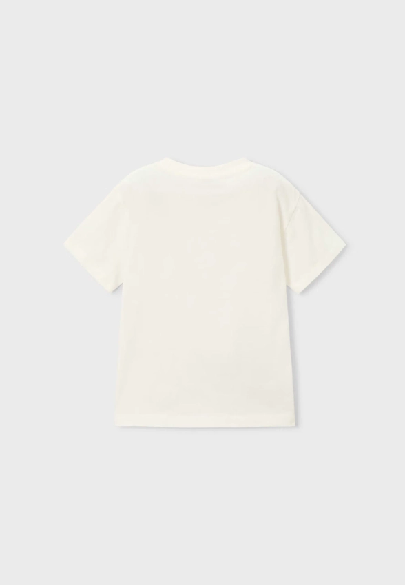 T-SHIRT CHŁOPIĘCY Z KRÓTKIM RĘKAWEM I NADRUKIEM MAYORAL 3077