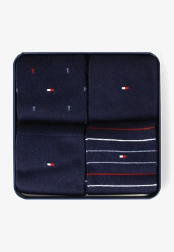 SKARPETY WYSOKIE 4 PARY W PUDEŁKU PRODUCENTA TOMMY HILFIGER 701235375C