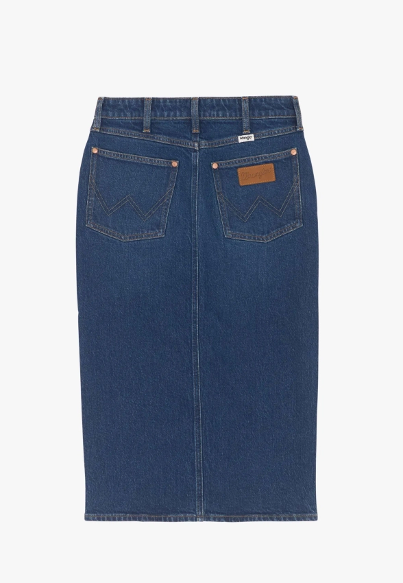 SPÓDNICA OŁÓWKOWA JEANSOWA WRANGLER 112371161