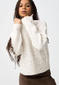 PÓŁGOLF DAMSKI Z WARKOCZOWYM SPLOTEM TIFFOSI 10061634