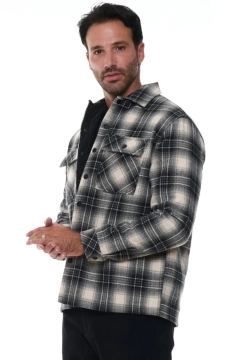 KURTKA-KOSZULA MĘSKA W KRATĘ KEY JEY C96