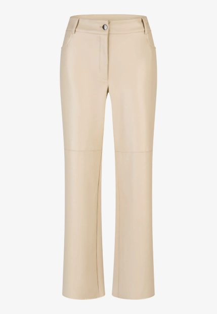 SPODNIE DAMSKIE ZE SKÓRY EKOLOGICZNEJ BARBARA LEBEK 37810052