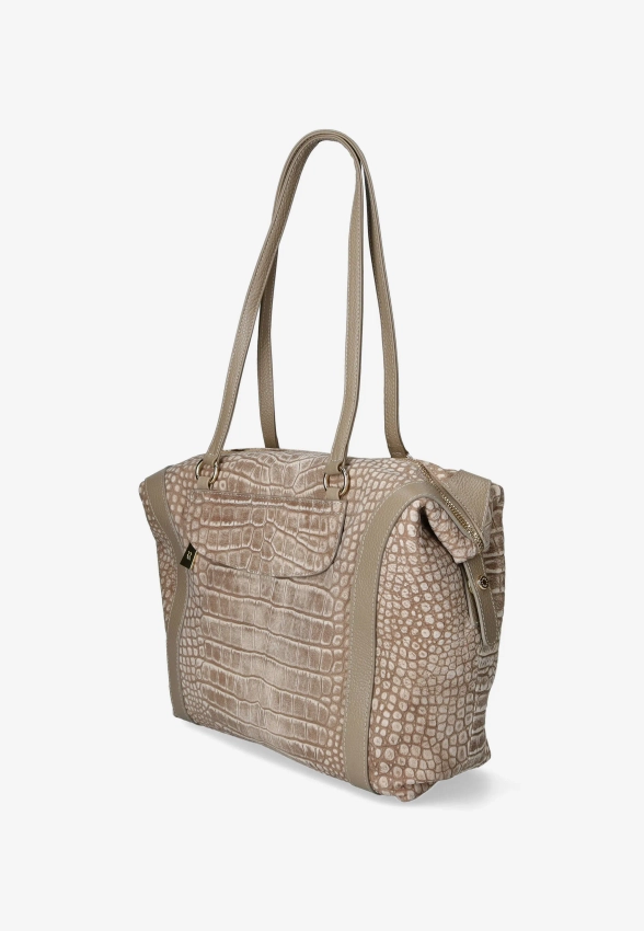 SKÓRZANA DUŻA TOREBKA BRUNO ROSSI N42