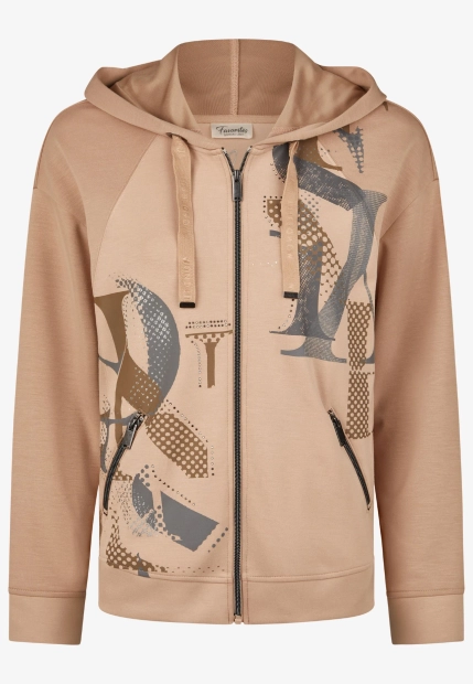 BLUZA DAMSKA ZAPINANA NA ZAMEK Z KAPTUREM BARBARA LEBEK 37110052