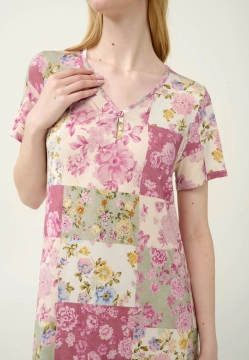 KOSZULA NOCNA DAMSKA Z MICROMADALU VAMP 23024