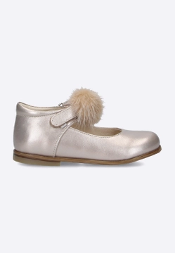 BALERINY DZIEWCZĘCE SKÓRZNE ZAPINANE NA RZEP EMEL ES 2047C