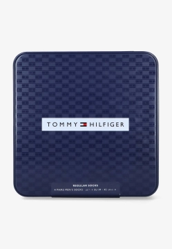 SKARPETY WYSOKIE 4 PARY W PUDEŁKU PRODUCENTA TOMMY HILFIGER 701235375C