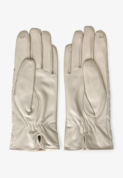 PIKOWANE RĘKAWICZKI DAMSKIE Z MIĘKKIEJ SKÓRY EKOLOGICZNEJ DIANA & CO FIRENZE DND8636