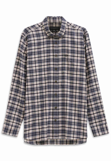 KOSZULA MĘSKA W KRATĘ Z DŁUGIM RĘKAWEM BUGATTI 9350 88304D