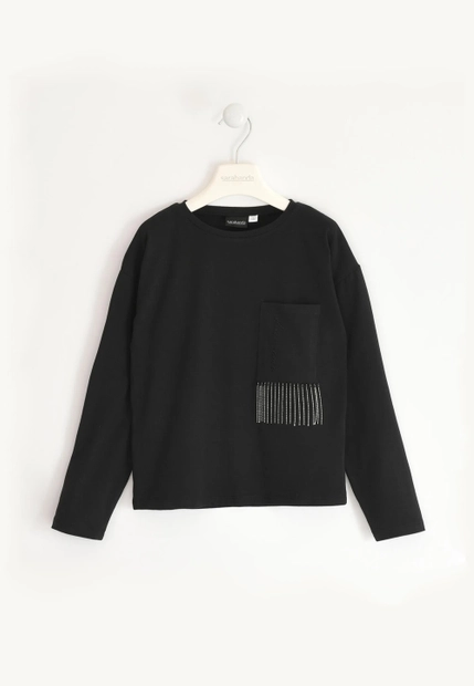 BLUZKA DZIEWCZĘCA Z DŁUGIM RĘKAWEM SARABANDA O 5429