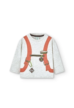 T-SHIRT CHŁOPIĘCY Z DŁUGIM RĘKAWEM I NASZYWKAMI BOBOLI 325077