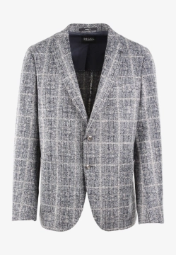 MARYNARKA MĘSKA W KRATĘ Z DOMIESZKĄ WEŁNY DIGEL EDW-1252513