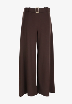 SPODNIE DAMSKIE Z SZEROKĄ NOGAWKĄ I PASKIEM HAILYS JUS-25613