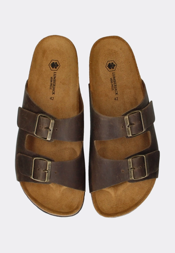 SKÓRZANE KLAPKI MĘSKIE LUMBERJACK SMD9206-001