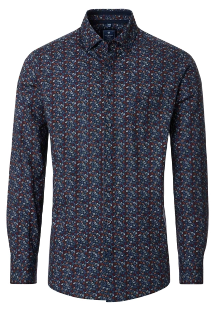 KOSZULA MĘSKA Z WZOREM W LIŚCIE REDMOND 252410111