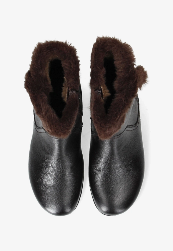 SKÓRZANE OCIEPLANE BOTKI DAMSKIE CAPRICE 9-26459-43