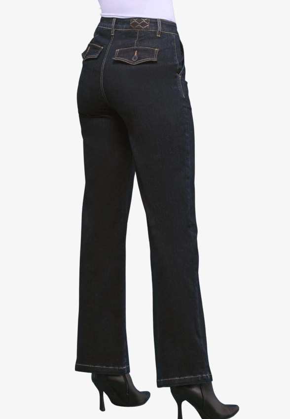 JEANSY DAMSKIE Z SZEROKIMI NOGAWKAMI CHIARA DALBA    61043