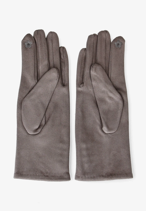 RĘKAWICZKI DAMSKIE Z WISKOZY Z OZDOBNYMI GUZIKAMI YINH1303