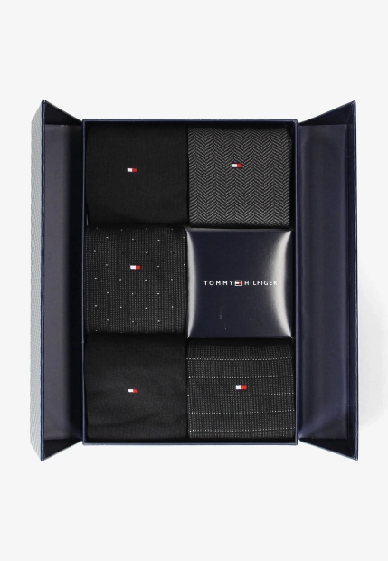 SKARPETY WYSOKIE 5 PAR W PUDEŁKU PRODUCENTA TOMMY HILFIGER 701235374C
