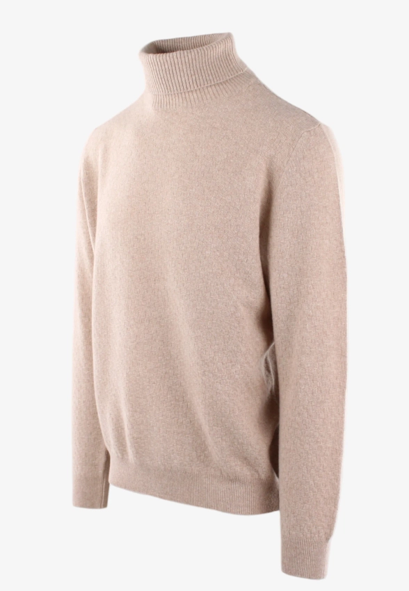 WEŁNIANY GOLF MĘSKI Z DOMIESZKĄ KASZMIRU MORGANO 491678