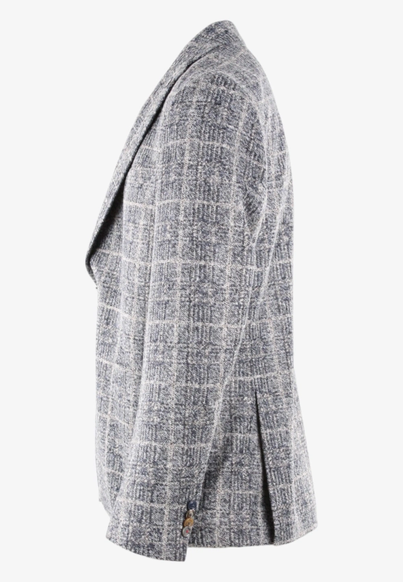 MARYNARKA MĘSKA W KRATĘ Z DOMIESZKĄ WEŁNY DIGEL EDW-1252513