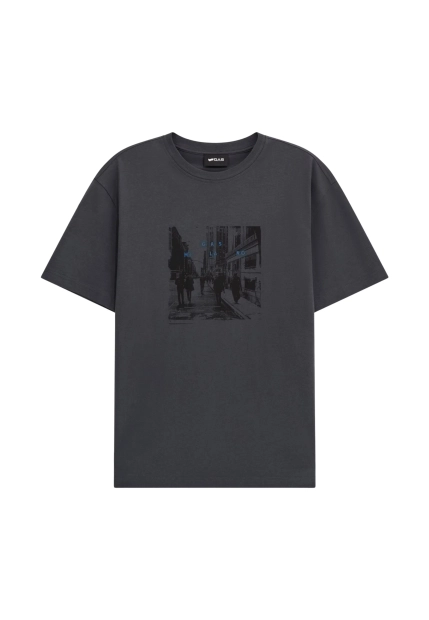 T-SHIRT MĘSKI Z KRÓTKIM RĘKAWEM GAS B0855