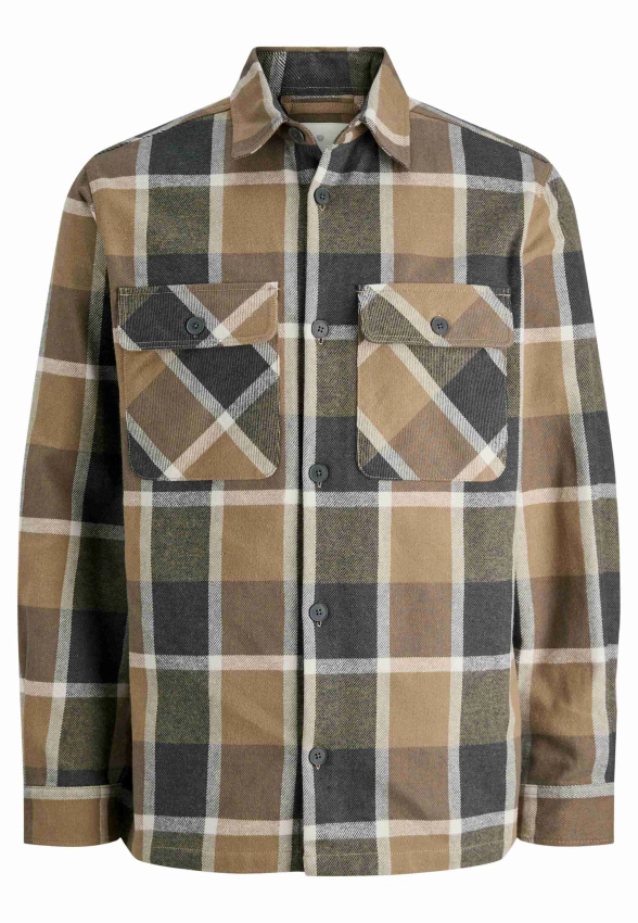 KOSZULA MĘSKA Z DŁUGIM RĘKAWEM W KRATĘ  JACK & JONES 12286804