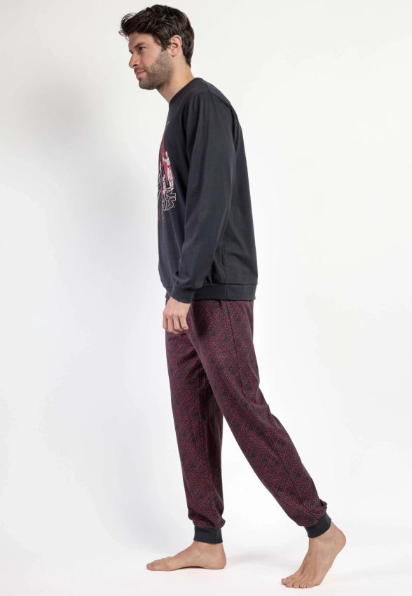 BAWEŁNIANA PIŻAMA MĘSKA Z DŁUGIM RĘKAWEM STAR WARS ADMAS 63478