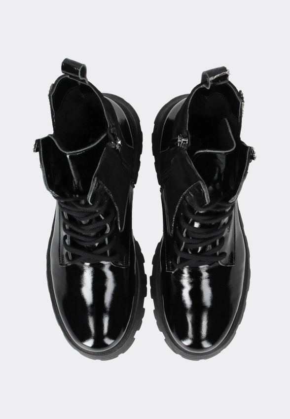 SKÓRZANE BOTKI DAMSKIE EKS 2511