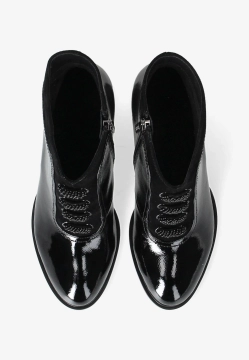 BOTKI DAMSKIE ZE SKÓRY LAKIEROWNEJ LORETTA VITALE C3891