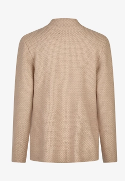 DZIANINOWA MARYNARKA DAMSKA Z TKANINY STRUKTURALNEJ Z DOMIESZKĄ WEŁNY BARBARA LEBEK 46510052