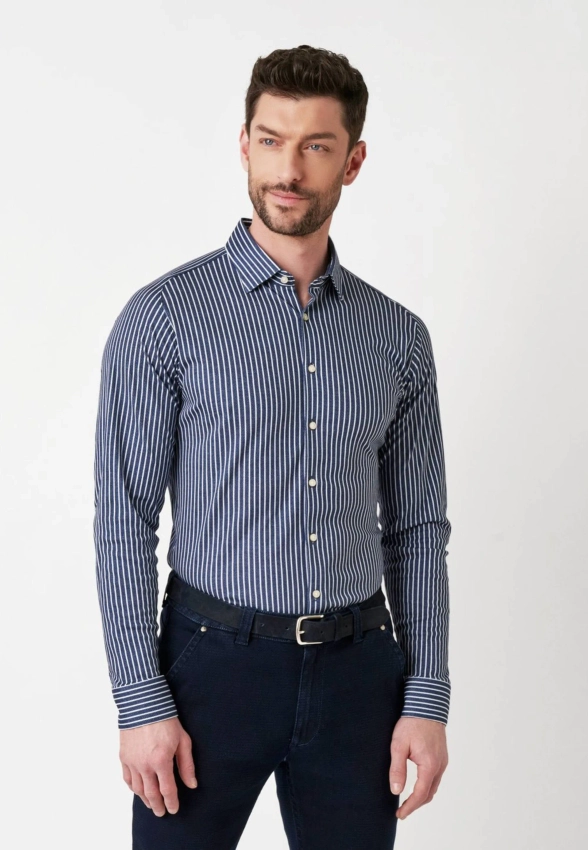 KOSZULA MĘSKA W PASY DESOTO 87128-3