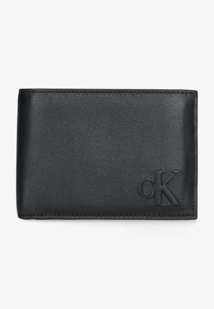 SKÓRZANY PORTFEL MĘSKI SKŁADANY NA PÓŁ RFID CALVIN KLEIN LV04D1141GC