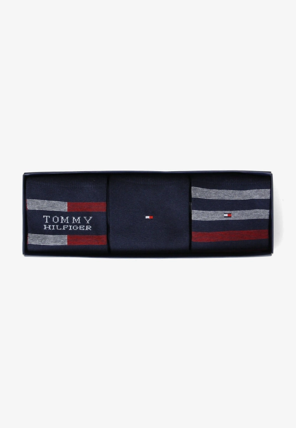 SKARPETY WYSOKIE 3 PARY W PUDEŁKU PRODUCENTA TOMMY HILFIGER 701235376C