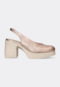 SKÓRZANE CZÓŁENKA DAMSKIE Z ODKRYTĄ PIĘTĄ WONDERS H-4970