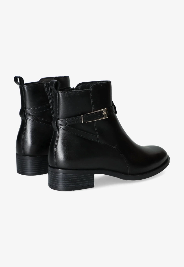 SKÓRZANE BOTKI DAMSKIE NA PŁASKIM OBCASIE DAMSKIE SHOELAB 5832