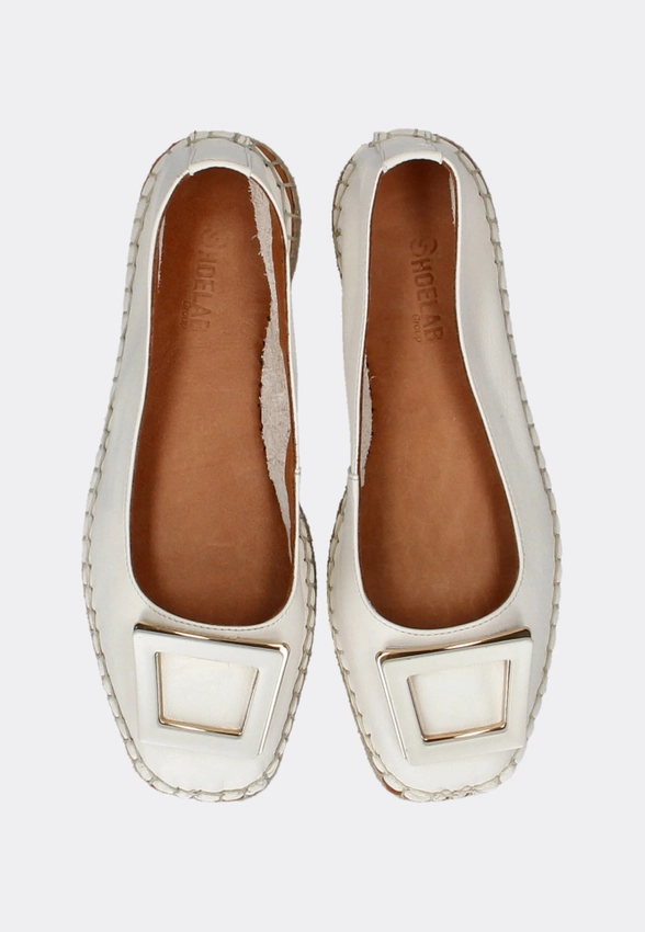 SKÓRZANE ESPADRYLE - BALERINY DAMSKIE SHOELAB 368-K607