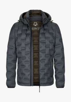 PUCHOWA KURTKA MĘSKA Z ODPINANYM KAPTUREM MILESTONE 430341 60390