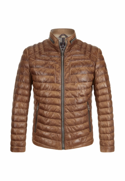 SKÓRZNA PIKOWANA KURTKA MĘSKA MILESTONE 331013 60215