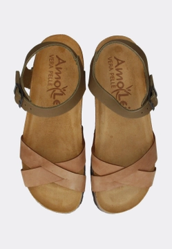 SKÓRZANE SANDAŁY DAMSKIE AMO LEI 508 23 2