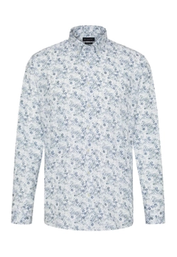 KOSZULA MĘSKA Z DŁUGIM RĘKAWEM W KWIATY BUGATTI 9350 58510A
