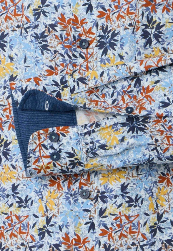 KOSZULA MĘSKA Z WZOREM W LIŚCIE REDMOND 252460111