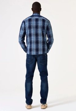 KOSZULA MĘSKA W KRATĘ Z DŁUGIM RĘKAWEM GARCIA JEANS I51284