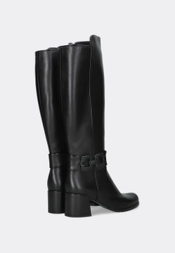 SKÓRZANE KOZAKI DAMSKIE NA OBCASIE ACCADEMIA 6362